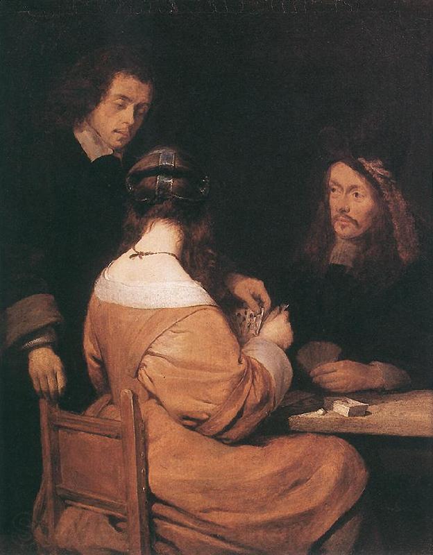 TERBORCH, Gerard Card-Players awr